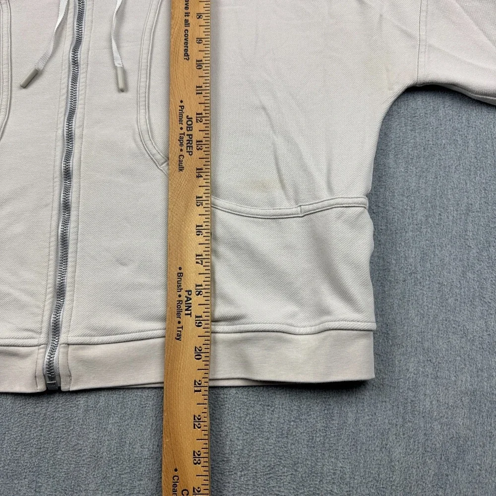 Lululemon Next Move Jacket‎ Hoodie Womens 12 Beige Full Zip Sweatshirt W4APOS